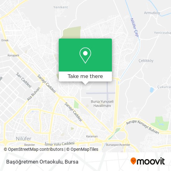Başöğretmen Ortaokulu map