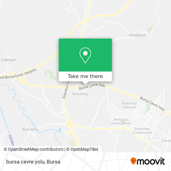 bursa cevre yolu map