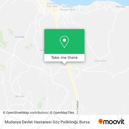 Mudanya Devlet Hastanesi Göz Polikliniği map
