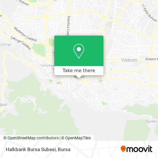 Halkbank Bursa Subesi map