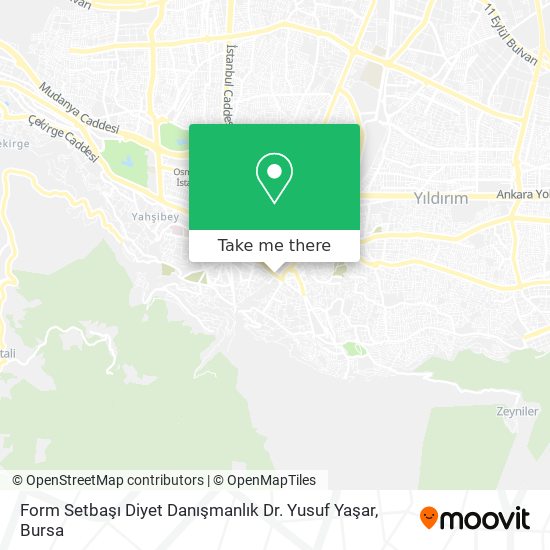 Form Setbaşı Diyet Danışmanlık Dr. Yusuf Yaşar map