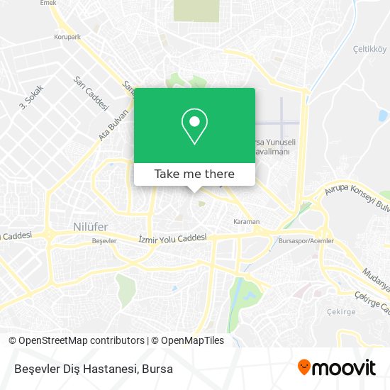 Beşevler Diş Hastanesi map