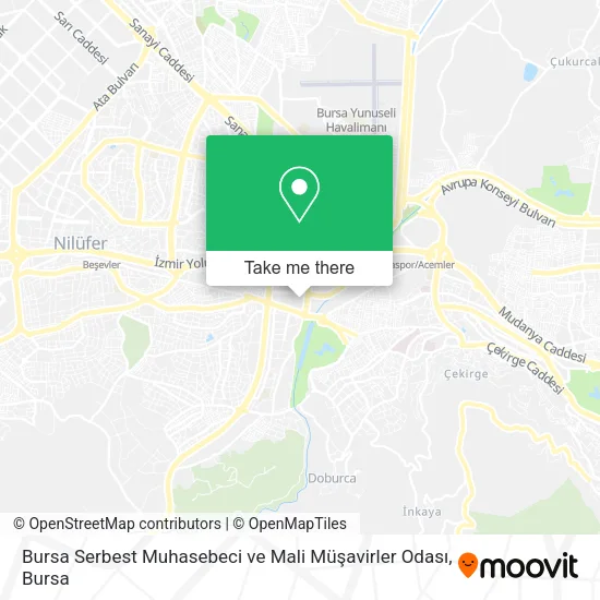 Bursa Serbest Muhasebeci ve Mali Müşavirler Odası map