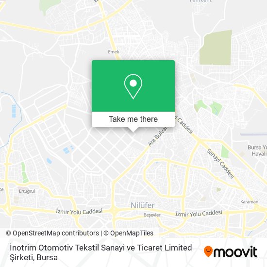 İnotrim Otomotiv Tekstil Sanayi ve Ticaret Limited Şirketi map