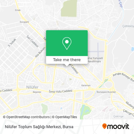 Nilüfer Toplum Sağlığı Merkezi map