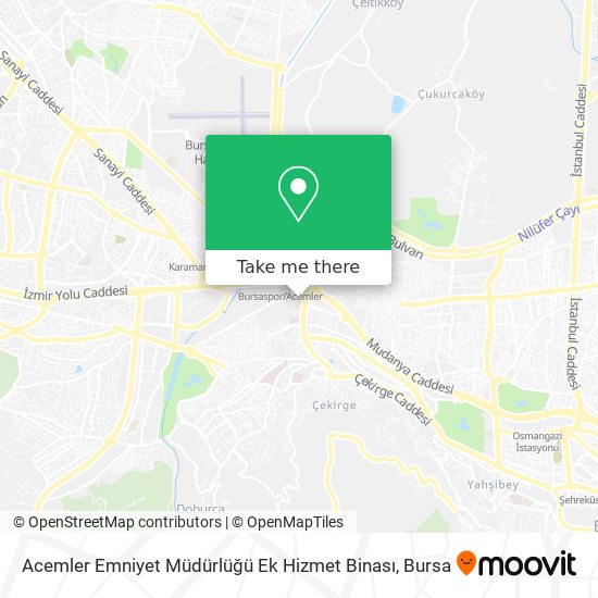 Acemler Emniyet Müdürlüğü Ek Hizmet Binası map