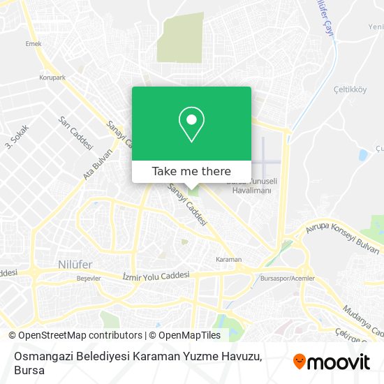 Osmangazi Belediyesi Karaman Yuzme Havuzu map