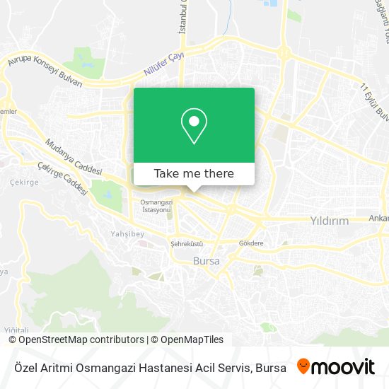 Özel Aritmi Osmangazi Hastanesi Acil Servis map