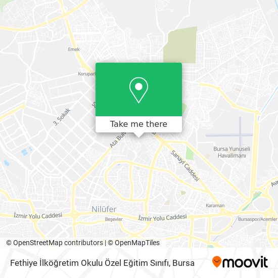 Fethiye İlköğretim Okulu Özel Eğitim Sınıfı map