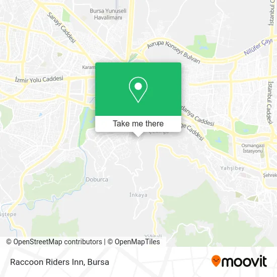 Raccoon Riders Inn map