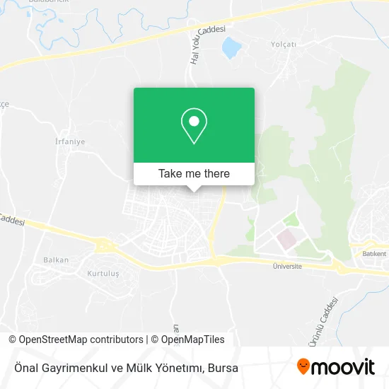 Önal Gayrimenkul ve Mülk Yönetımı map