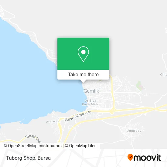 Tuborg Shop map