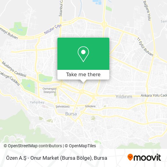 Özen A.Ş - Onur Market (Bursa Bölge) map