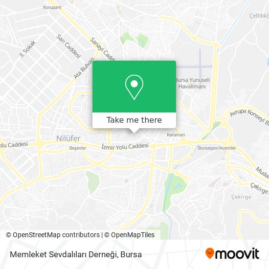 Memleket Sevdalıları Derneği map