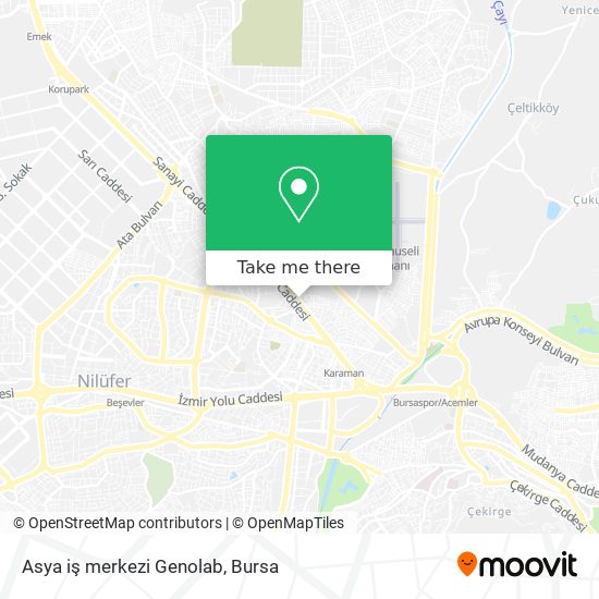 Asya iş merkezi Genolab map