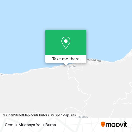 Gemlik Mudanya Yolu map