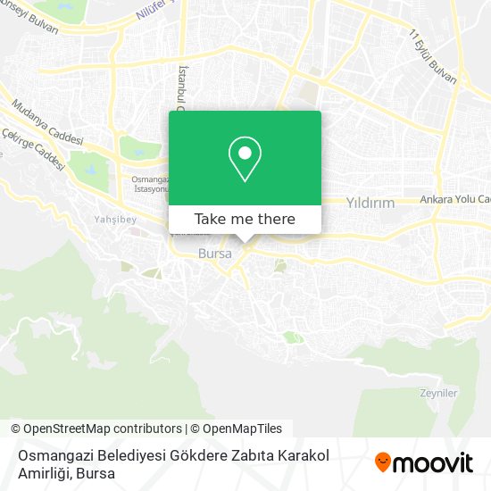 Osmangazi Belediyesi Gökdere Zabıta Karakol Amirliği map