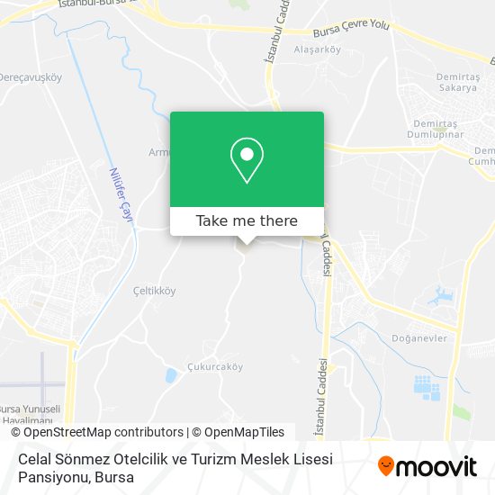 Celal Sönmez  Otelcilik ve Turizm Meslek Lisesi Pansiyonu map