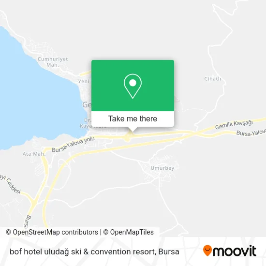 bof hotel uludağ ski & convention resort map