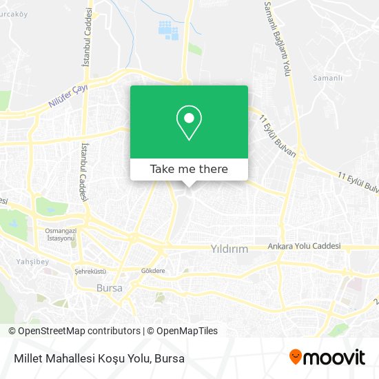 Millet Mahallesi Koşu Yolu map