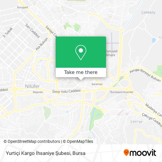Yurtiçi Kargo İhsaniye Şubesi map