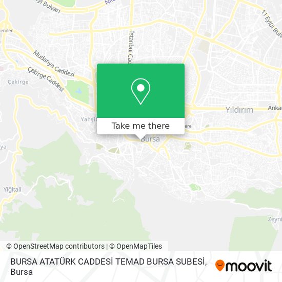 BURSA ATATÜRK CADDESİ TEMAD BURSA SUBESİ map