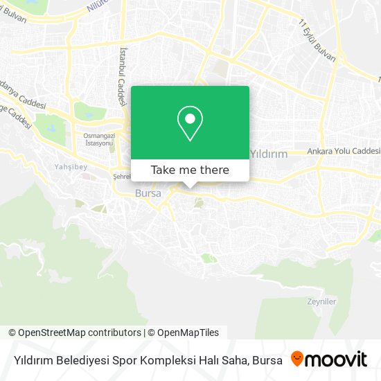 Yıldırım Belediyesi Spor Kompleksi Halı Saha map