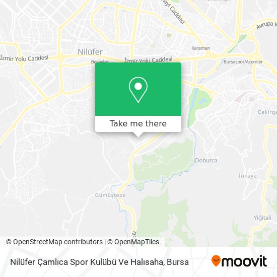 Nilüfer Çamlıca Spor Kulübü Ve Halısaha map