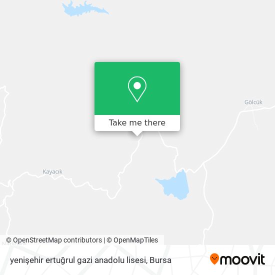 yenişehir ertuğrul gazi anadolu lisesi map