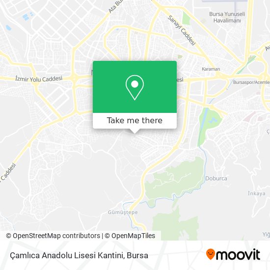 Çamlıca Anadolu Lisesi Kantini map