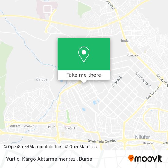 Yurtici Kargo Aktarma merkezi map