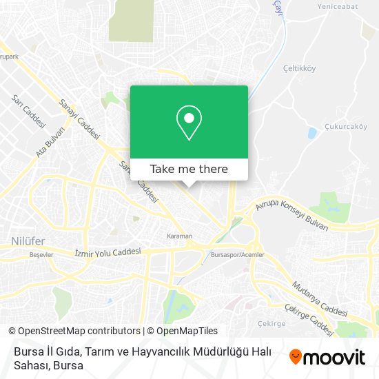 Bursa İl Gıda, Tarım ve Hayvancılık Müdürlüğü Halı Sahası map