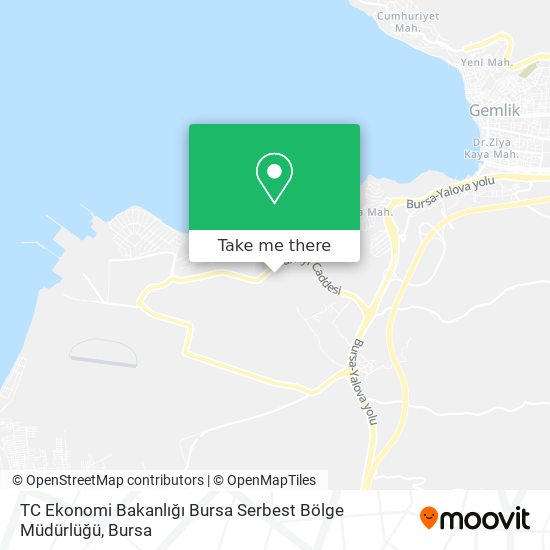 TC Ekonomi Bakanlığı Bursa Serbest Bölge Müdürlüğü map