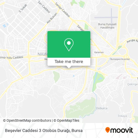 Beşevler Caddesi 3 Otobüs Durağı map