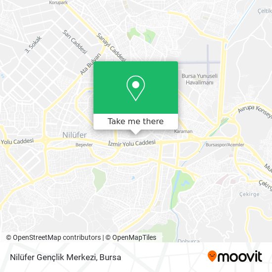 Nilüfer Gençlik Merkezi map