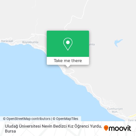 Uludağ Üniversitesi Nevin Bedizci Kız Öğrenci Yurdu map