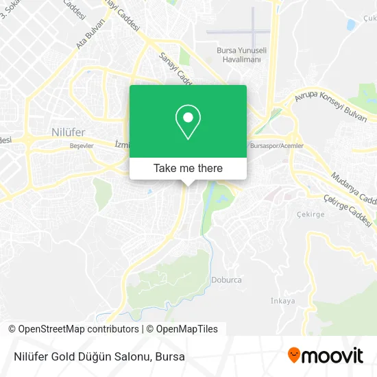 Nilüfer Gold Düğün Salonu map