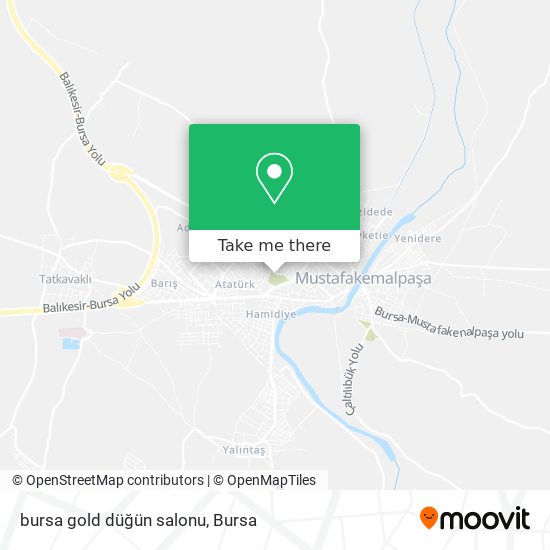 bursa gold düğün salonu map