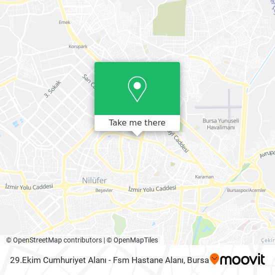 29.Ekim Cumhuriyet Alanı - Fsm Hastane Alanı map