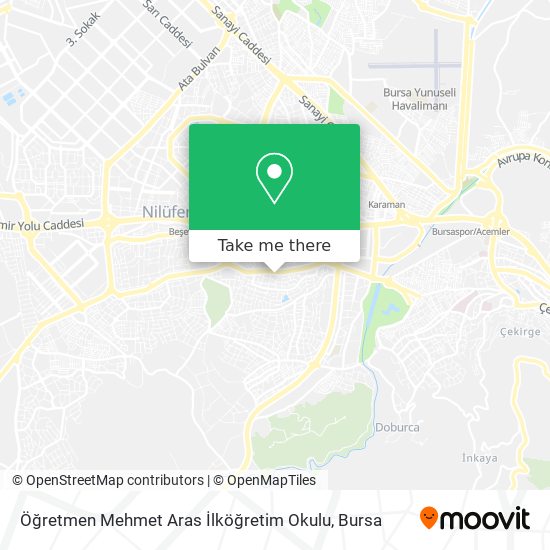 Öğretmen Mehmet Aras İlköğretim Okulu map