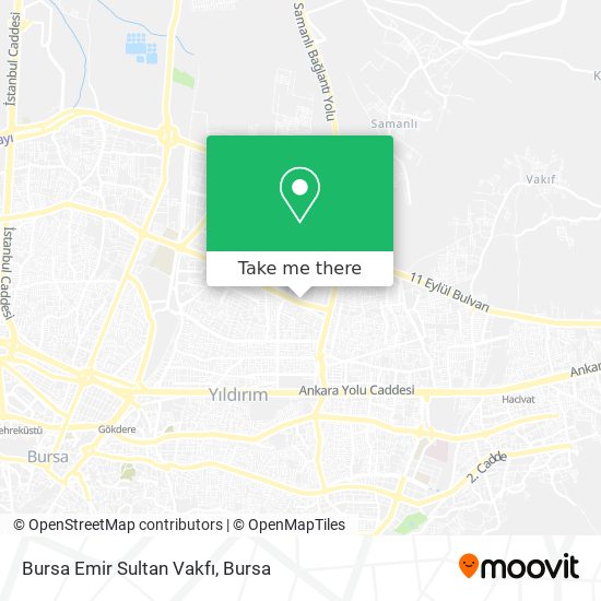Bursa Emir Sultan Vakfı map