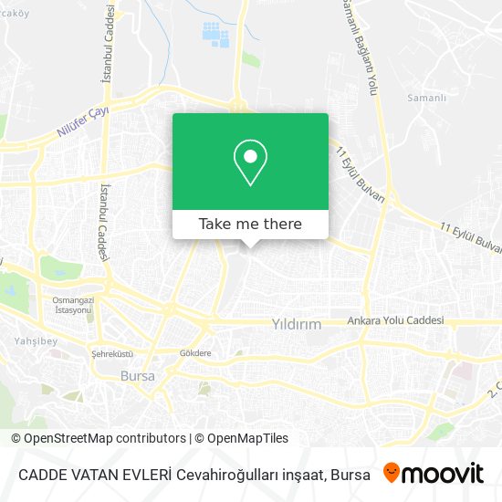 CADDE VATAN EVLERİ Cevahiroğulları inşaat map