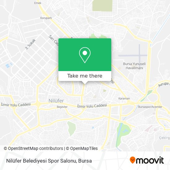 Nilüfer Belediyesi Spor Salonu map