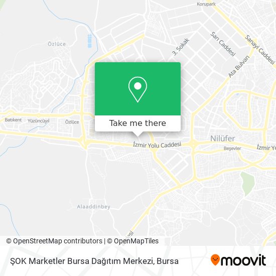 ŞOK Marketler Bursa Dağıtım Merkezi map