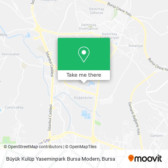 Büyük Kulüp Yaseminpark Bursa Modern map