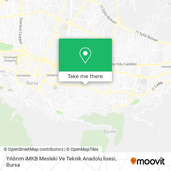 Yıldırım iMKB Mesleki Ve Teknik Anadolu lisesi map