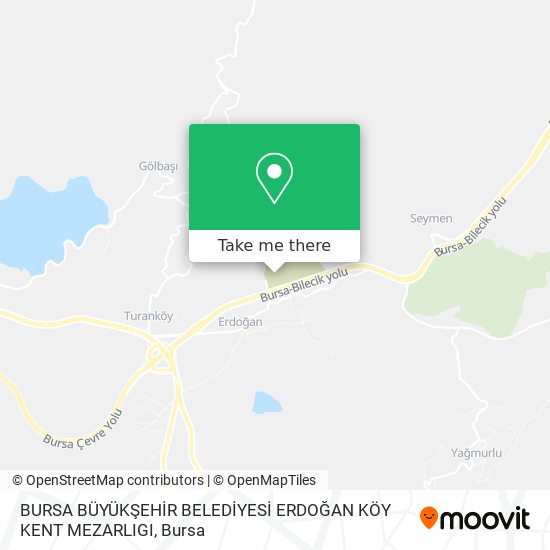 BURSA BÜYÜKŞEHİR BELEDİYESİ ERDOĞAN KÖY KENT MEZARLIGI map