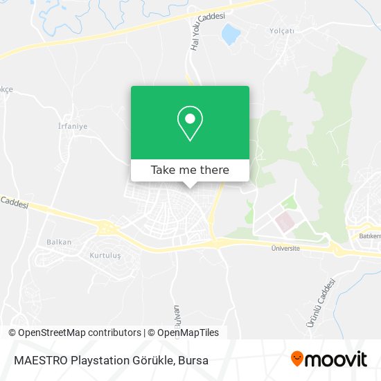 MAESTRO Playstation Görükle map