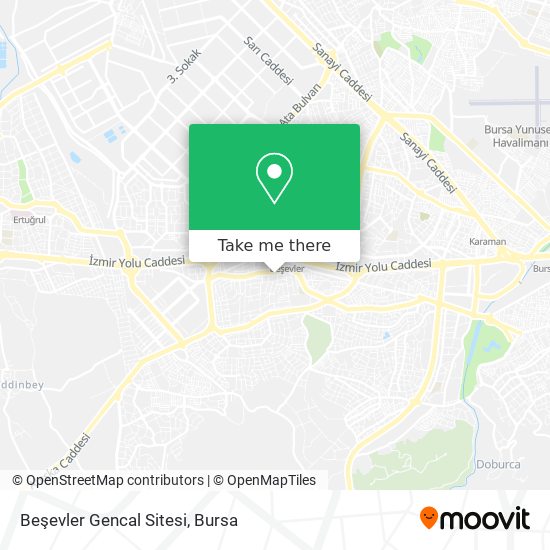 Beşevler Gencal Sitesi map