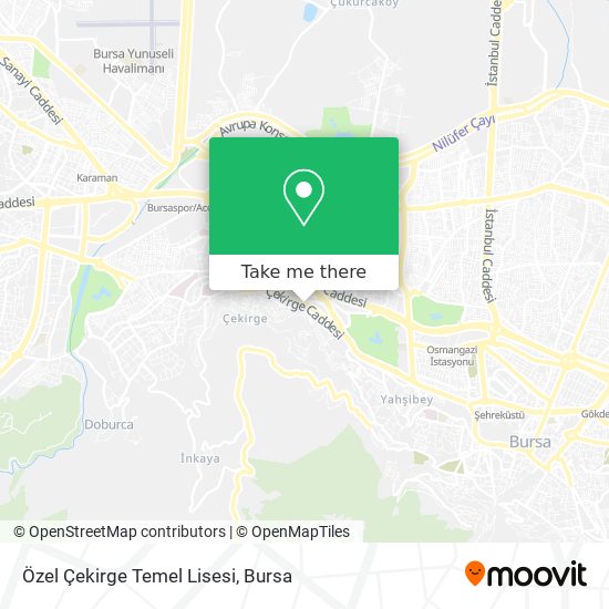 Özel Çekirge Temel Lisesi map